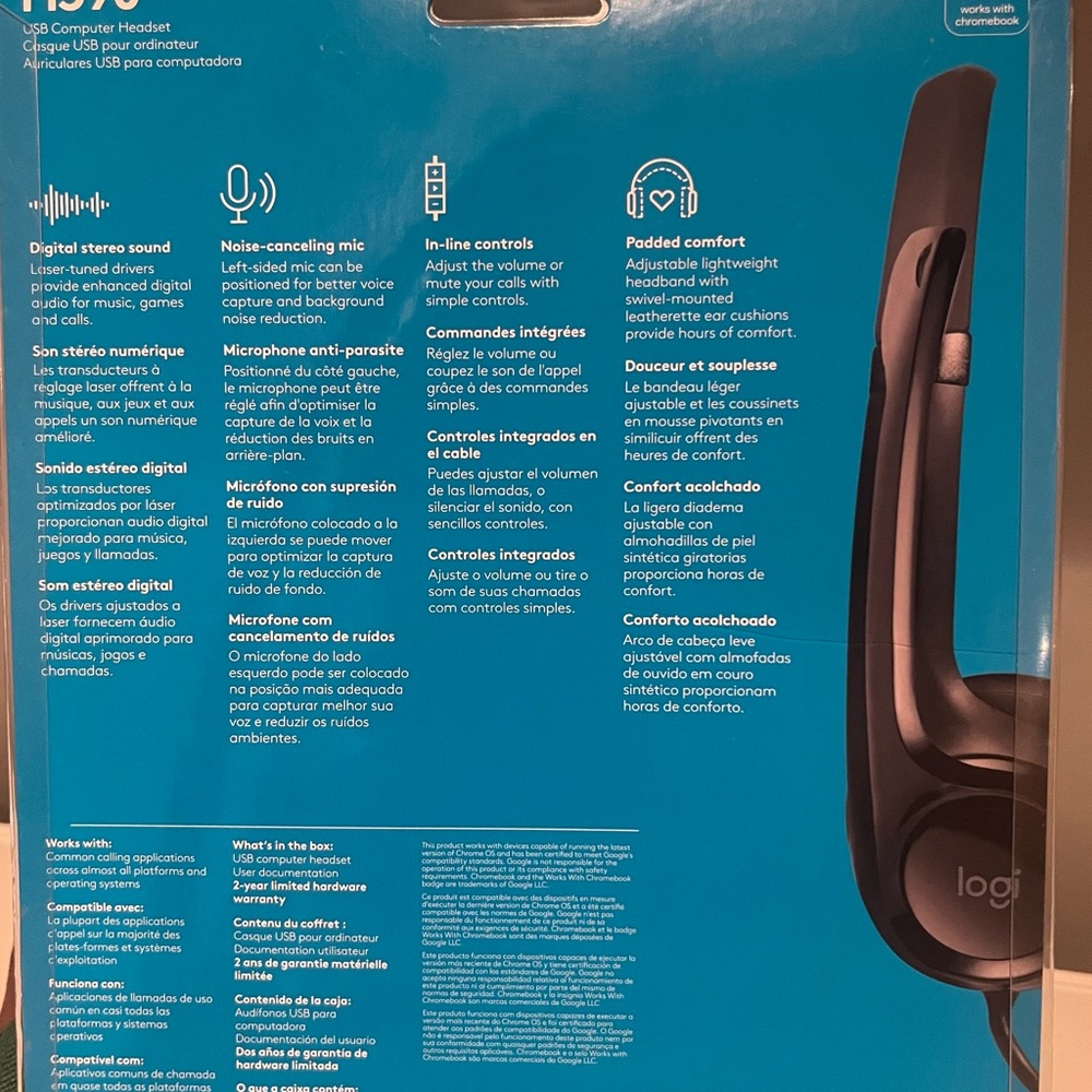 Logitech H390 USB Computer Headset - Picture 2 of 2